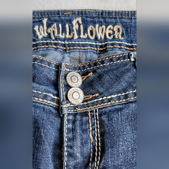 Wallflower Dark Blue Flare Jeans - Picture 2 of 6